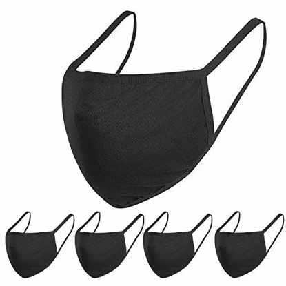 Picture of 5pcs Face Shield with Elastic Ear Loop Cover Full Face Anti-Dust, Unisex, washable and reusable