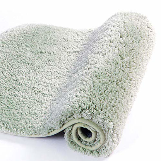 24 X 40, Grey Extra Soft And Absorbent Shaggy Bath Walensee Large Bathroom Rug 