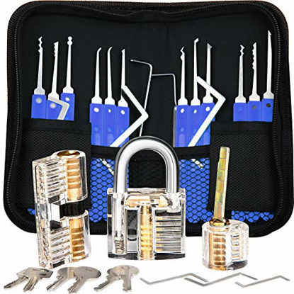 Picture of 3 Lock Models with Professional 17-Piece Sets (Black)