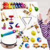 Picture of ATDAWN Kids Musical Instruments, 15 Types 22pcs Wood Percussion Xylophone Toys for Boys and Girls Preschool Education with Storage Backpack