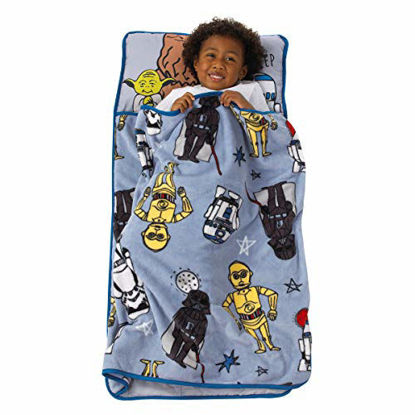 Picture of Disney Star Wars Rule The Galaxy Blue, Grey, White Toddler Nap Mat