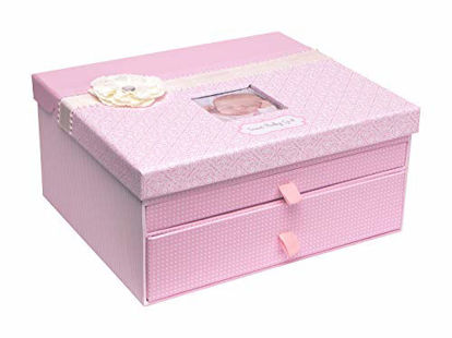 Picture of C.R. Gibson Pink Baby Girl Large Keepsake Box, 12.5'' W x 10.25'' H
