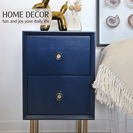 16-Pack Glass Crystal Knobs With Brass Base - Round Drawer Pulls, Cabinet  Handles, Furniture Hardware (1.2