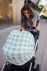Picture of Baby Car Seat Cover Canopy and Nursing Cover Multi-Use Stretchy 5 in 1 Gift"Lincoln" by Copper Pearl