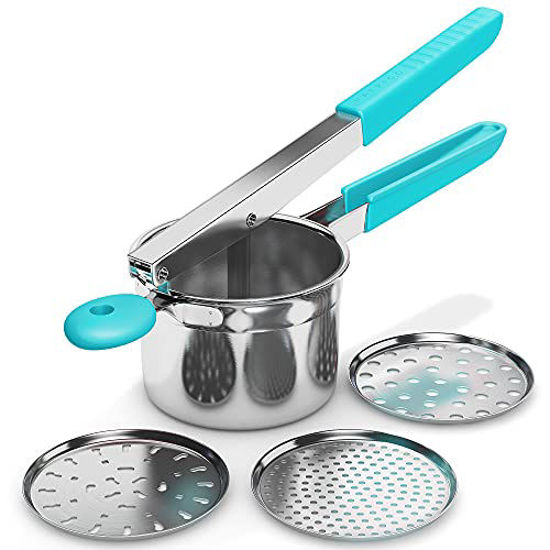 GetUSCart Potato Ricer Stainless Steel with 3 Interchangeable Fineness