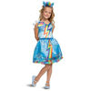 Picture of Disguise Rainbow Dash My Little Pony Costume for Girls, Children's Character Dress Outfit, Classic Kids Size Small (4-6x), Blue & Rainbow (104719L)