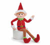 Picture of Posable Plush Elves Set of Boy Elf and Girl Elf with Bendable Arms and Legs Fun Christmas Decoration
