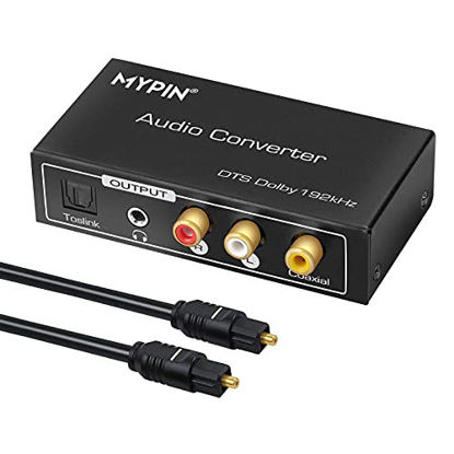 Picture of 192KHz DAC Converter Multifunction Audio Converter, HDMI ARC Audio Extractor Adapter, Toslink(Optical) or Coaxial or HDMI ARC Input to Coaxial + Toslink(Optical) + Stereo L/R + 3.5mm Jack Output