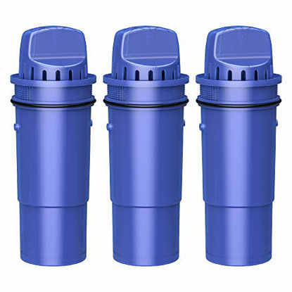 Picture of Overbest CRF-950Z Pitcher Water Filter, Replacement for Pur Pitchers and Dispensers PPT700W, CR-1100C, DS-1800Z and PPF951K, PPF900Z Water Filter ( 3 Pack )