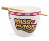 Picture of Miso Hungry Japanese Ceramic Dinner Set | 16-Ounce Ramen Bowl and Chopsticks Set