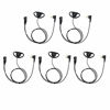 Picture of GoodQbuy D Shape Clip-Ear Headset Earpiece PTT with Mic is Compatible with Motorola Two-Way Radio CLS1410 RMM2050 GP300 CP200 PR400 CLS1110 (5 Pcs)