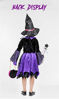 Picture of #NA Girls Light-up Witch Halloween Costumes Kids Fancy Dress Set (Purple, 10-12 Years