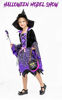 Picture of #NA Girls Light-up Witch Halloween Costumes Kids Fancy Dress Set (Purple, 7-9 Years