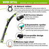 Picture of 3 wiper Factory for Benz GL-Class 2013-2016 GL450 GL350 GL550 ML-Class 2012-2015 ML350 ML550 ML63 GLE-Class 2016 -2017 Original Equipment Replacement Wiper Blade Set - 26"/23" /12"Top Lock 19mm