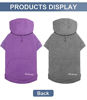 Picture of Kickred 2 Pieces Basic Cotton Dog Hoodie Sweater, Soft Pet Clothes Dog Sweatshirts, Dog Outfit Coat Pullover with Pocket and Leash Hole for Small Medium Large Dogs, 2XL