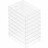 Picture of 50 Pack Clear Plastic Boxes Transparent Crystal Boxes Greeting Card Photo Storage Cases Fold Design Protects Boxes (A2: 4.53 x 1.02 x 5.91 Inch)