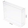 Picture of 50 Pack Clear Plastic Boxes Transparent Crystal Boxes Greeting Card Photo Storage Cases Fold Design Protects Boxes (A2: 4.53 x 1.02 x 5.91 Inch)