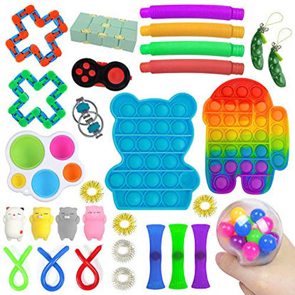 Picture of AOVRO Fidget Toys Set Fidget Packs Stress Relief and Anti-Anxiety Toys Bundle for KidsMan or Woman WW10