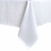 Picture of maxmill Jacquard Table Cloth Waving Pattern Water Resistant Wrinkle Resistance Oil Proof Heavy Weight Soft Tablecloth for Kitchen Dinning Tabletop Decoration Oblong 60 x 140 Inch White