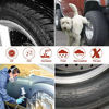 Picture of AmFor Set of 4 Tire Covers,Waterproof Aluminum Film Tire Sun Protectors, Fits 33" to 35" Tire Diameters, Weatherproof Tire Protectors