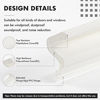 Picture of Door Weather Stripping Soundproof Door Seal Strip V-shaped Foam Kerf Weather Stripping Door Frame Weather Stripping for Doors Windows, Card Slot Installation Seals Large Gap (White,40 Feet)
