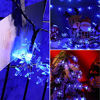 Picture of Bigger Snowflake Solar String Lights 80 LED 33 Feet 8 Modes Waterproof Solar Powered String Fairy Lights for Patio Home Gardens Outdoor Holiday Christmas Tree Party Decorations (Blue Light)