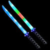 Picture of JOYIN 2 Packs Toys Ninja Swords for Kids with Motion Activated Clanging Sounds Bright Blue and Multi Color Deluxe Play Sword for Halloween Party, Costume Accessories