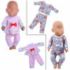Picture of ZWSISU 10 Sets of 16-18 Inch Baby Doll Clothes Pajamas Outfits Pjs Dresses for 43cm New Born Baby Dolls, American 18 Inch Girl Doll, 15 Inch Bitty Baby Doll