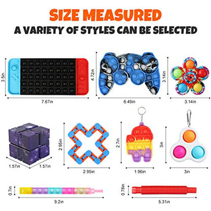 Picture of Pop Fidget It Toy Pack, Push Popop Gamepad Tie Dye Game Board Pack Cheap, Push Bubble Fidget Sensory Toy Stress Reliever for Kids Adults Great Gift for Student Reward Party