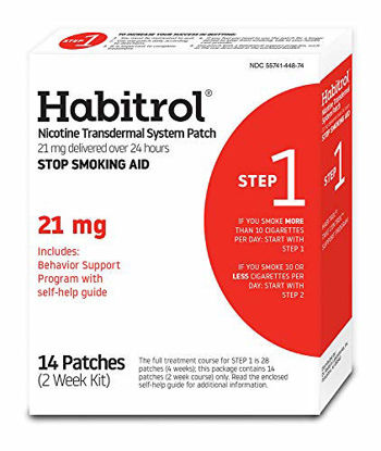 Picture of Habitrol Nicotine Transdermal System Stop Smoking Aid, Step 1 (21 mg), 14 Patches