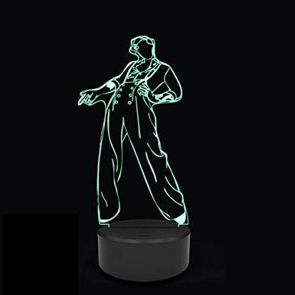 Picture of 16 Colors Harry & Styles lamp Anime Night Light, 3D Anime lamp for Fans Kids Gift, Illusion LED Night Light Bedroom Decor