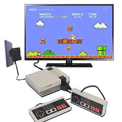 Picture of Retro Game Console, Mini Game Console Childhood Game Consoles Built-in 620 Game(Some are Repeated) Dual Control 4-Bit Handheld Game Player Console for TV Video Bring Happy Childhood Memories