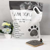 Picture of K KAMY'S ZOO I AM TOFU - Tofu Cat Litter, Natural Flushable Extra Clumping Pellet Litter (10 lb Bag, Charcoal)