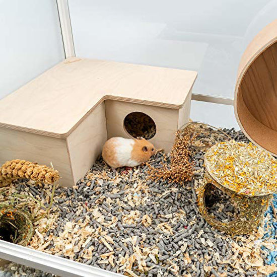Image showcasing GetUSCart- Niteangel Multi-Chamber Hamster House Maze: - Multi-Room ...