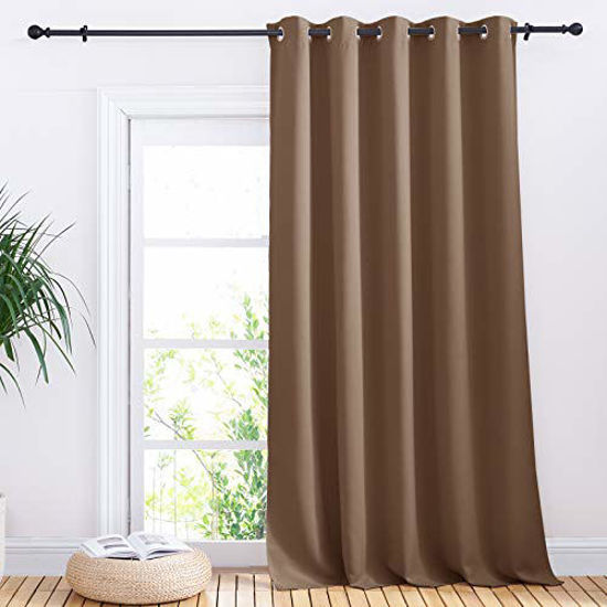 Getuscart Nicetown Blackout Blinds For Patio Door Sliding Insulated Curtains Extra Wide Curtain With Grommet Top Villa Hall Parlor Cappuccino 70 Inches W X 95 L Getuscart Nicetown Blackout Blinds For, Sliding Door Blackout Blinds