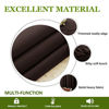 Picture of NICETOWN Drapes for Sliding Glass Door - Thermal Insulated Door Blinds, Patio Door Curtains, Vertical Blinds for Window (Toffee Brown, 100 inches x 84 inches)