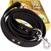 Picture of Leather Dog Leash 6 Foot x 3/4 inch - Strong and Soft Leather Leash for Large and Medium Dogs - Dog Training Leash (Black)