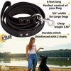 Picture of Leather Dog Leash 6 Foot x 3/4 inch - Strong and Soft Leather Leash for Large and Medium Dogs - Dog Training Leash (Black)
