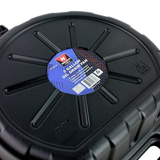 GetUSCart NEIKO 20762A Oil Drain Pan Black Plastic Anti Splash