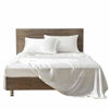Picture of MR&HM Satin Bed Sheets, Twin XL Size Sheets Set, 3 Pcs Silky Bedding Set with 15 Inches Deep Pocket for Mattress(Twin XL, Ivory)