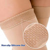 Picture of Beister Thigh High Footless Compression Sleeves with Silicone Band for Women & Men, Firm 20-30 mmHg Graduated Support