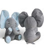 Picture of Aidiya Elephant Baby Stuffed Animal Baby Gifts Peluches Ear Interactive Elephant Talking Singing Plush Toys for Girls Boys Gift Adjustable Volume 13.8" Set (Blue)