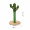 Picture of Made4Pets Cat Scratching Post, Cactus Cat Scratcher Kitten Scratching Post with Natural Sisal Rope for Indoor Cats Claw Scratcher, Vertical Green Cat Tree with Dangling Balls for Small Cats Kittens