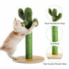 Picture of Made4Pets Cat Scratching Post, Cactus Cat Scratcher Kitten Scratching Post with Natural Sisal Rope for Indoor Cats Claw Scratcher, Vertical Green Cat Tree with Dangling Balls for Small Cats Kittens