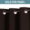 Picture of H.VERSAILTEX Blackout Curtain for Living Room Thermal Insulated Window Treatment Curtain Extra Long 108 inch Length Energy Saving Solid Grommet Top Blackout Drape, One Panel, Chocolate Brown