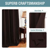 Picture of H.VERSAILTEX Blackout Curtain for Living Room Thermal Insulated Window Treatment Curtain Extra Long 108 inch Length Energy Saving Solid Grommet Top Blackout Drape, One Panel, Chocolate Brown