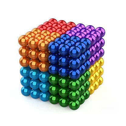 Picture of AJK Stress Relief Toys for Adults Multicolored Magnetic Balls 5 mm 216 Pieces
