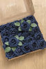 Picture of Ling's moment Rose Artificial Flowers 50pcs Realistic Navy Blue Roses w/Stem for DIY Wedding Bouquets Centerpieces Bridal Shower Party Home Decorations (Navy Blue, 50pcs Regular 3")