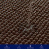 Picture of subrtex Bathroom Rugs Chenille Soft Short Plush Bath Mat Non-Slip Water Absorbent Shower Mat Quick Dry Machine Washable(Chocolate,16" x 24")