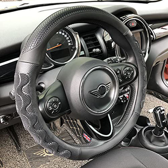 GetUSCart PINCTROT Large Size Steering Wheel Cover Great Grip with 3D